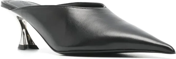 55mm Leather Mules - Image 2