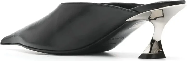 55mm Leather Mules - Image 3
