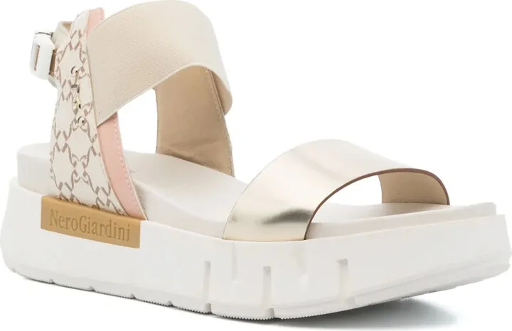 55mm Leather Platform Sandals - Image 2