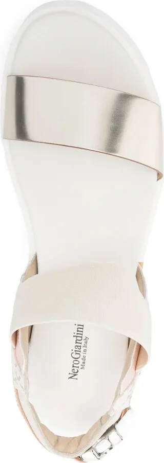 55mm Leather Platform Sandals - Image 4