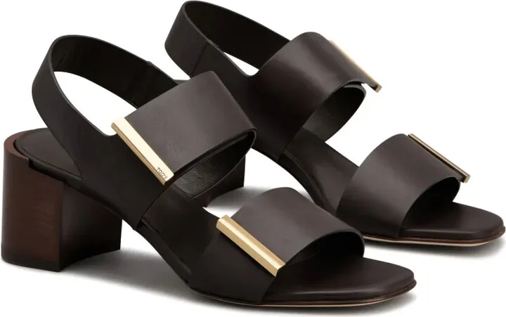 55mm Leather Sandals - Image 2
