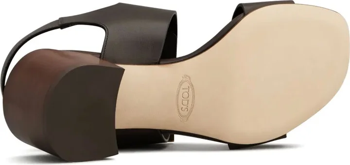 55mm Leather Sandals - Image 4