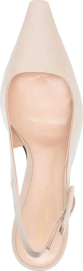 55mm Leather Slingback Pumps - Image 4