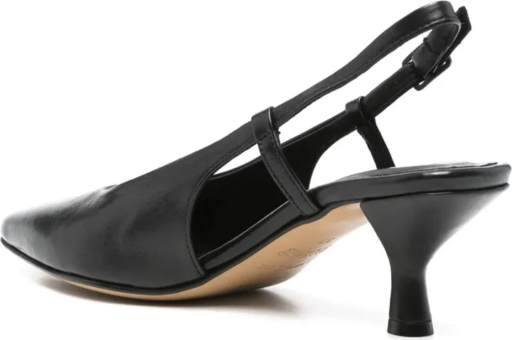 55mm Leather Slingback Pumps - Image 3