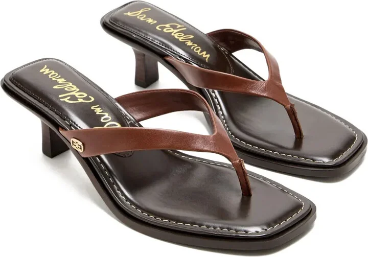 55mm Leather Thong Sandals - Image 2