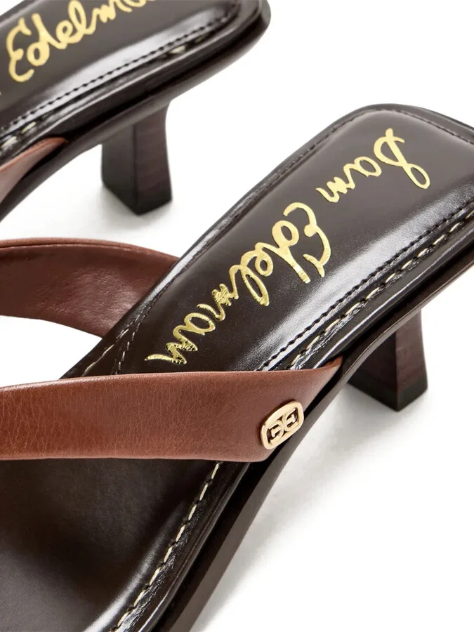 55mm Leather Thong Sandals - Image 3