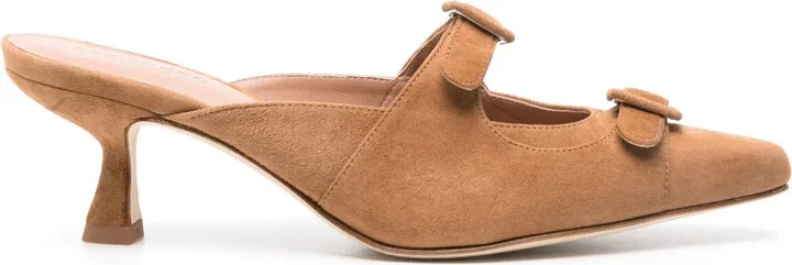 55mm Liz suede mules