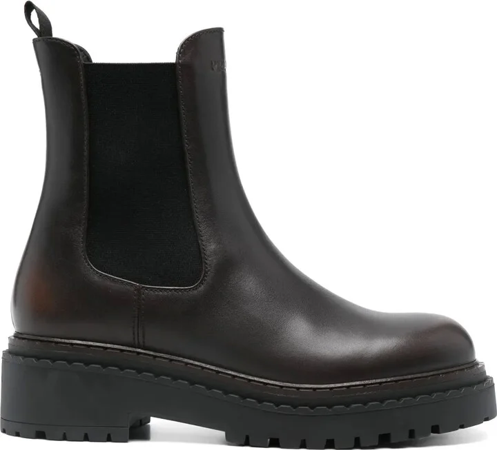 55mm Logo-Debossed Boots