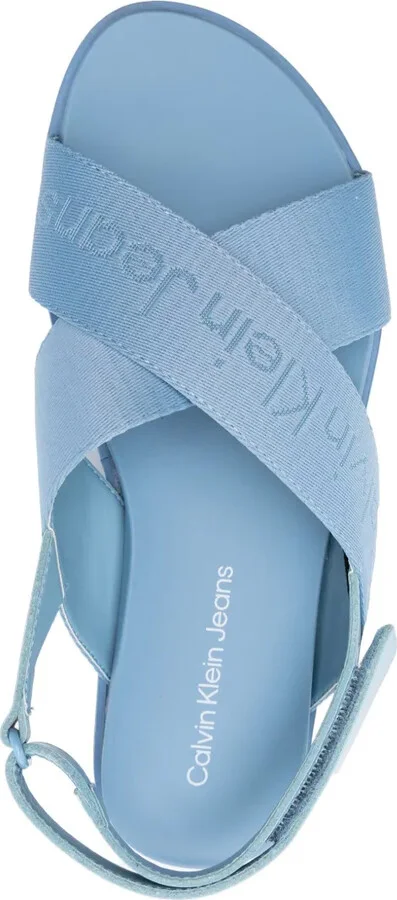 55mm Logo-Jacquard Flatform Sandals - Image 4