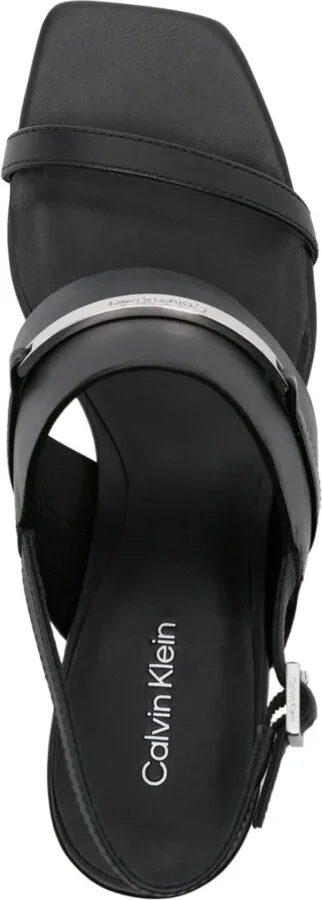55mm Logo-Plaque Leather Sandals - Image 4