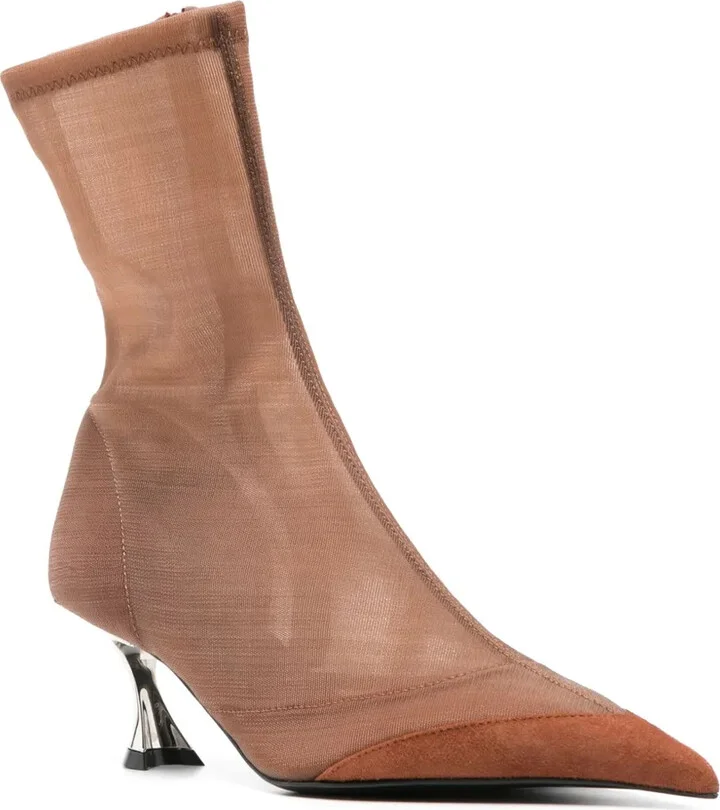 55mm Mesh Ankle Boots - Image 2