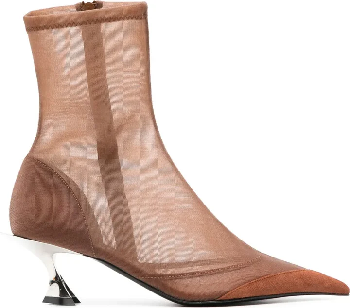 55mm Mesh Ankle Boots