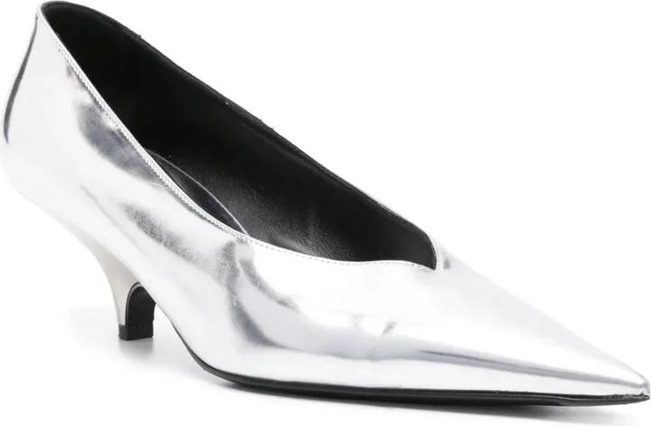 55mm Metallic-Finish Pumps - Image 2
