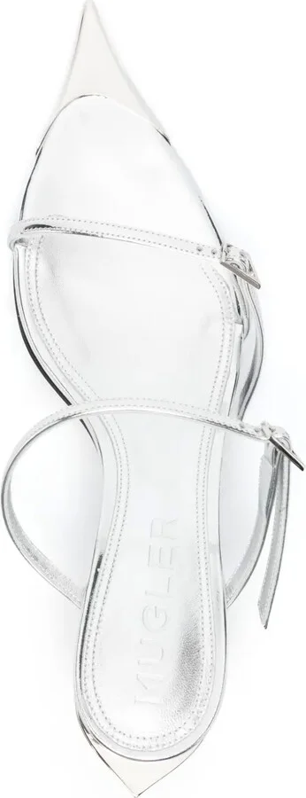 55mm Metallic Leather Sandals - Image 4