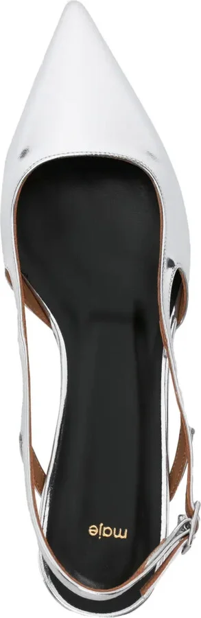 55mm Metallic Slingback Pumps - Image 4