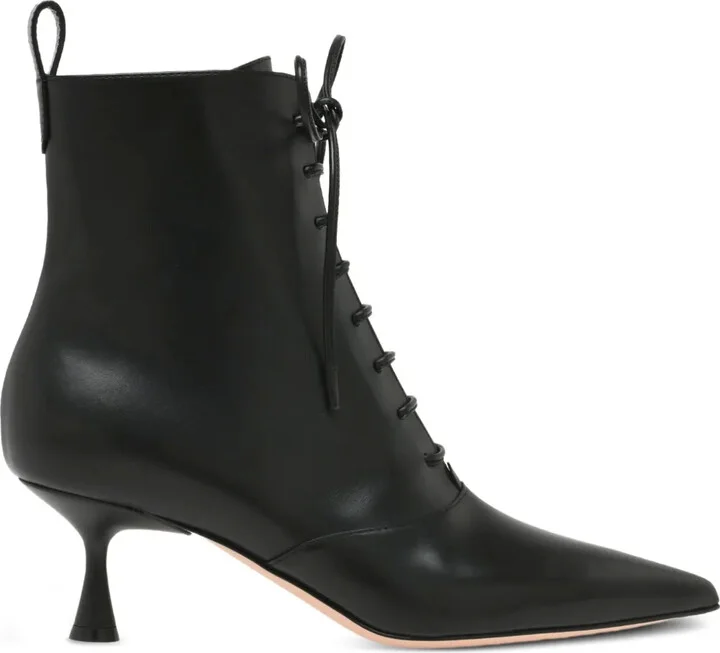 55mm Morganne lace-up ankle boots
