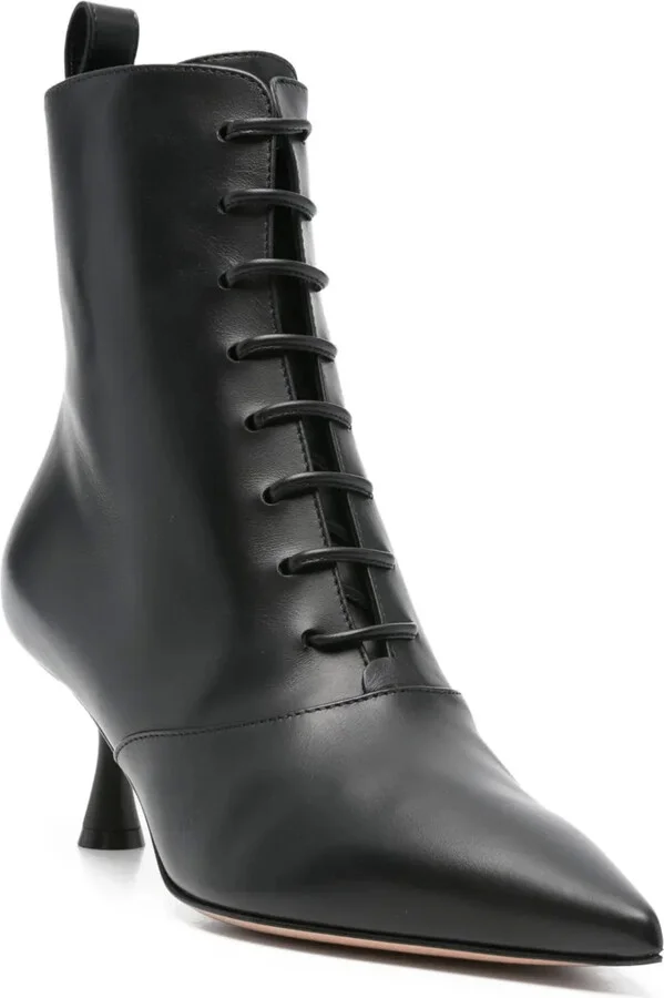 55mm Morganne lace-up pointed-toe boots - Image 2