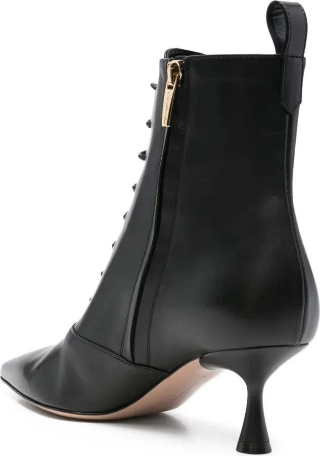 55mm Morganne lace-up pointed-toe boots - Image 3