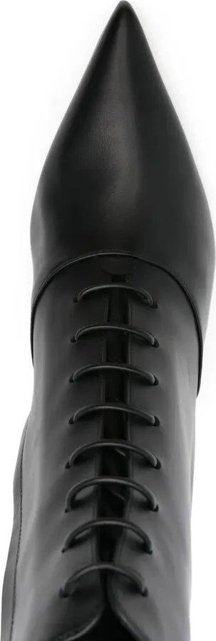 55mm Morganne lace-up pointed-toe boots - Image 4