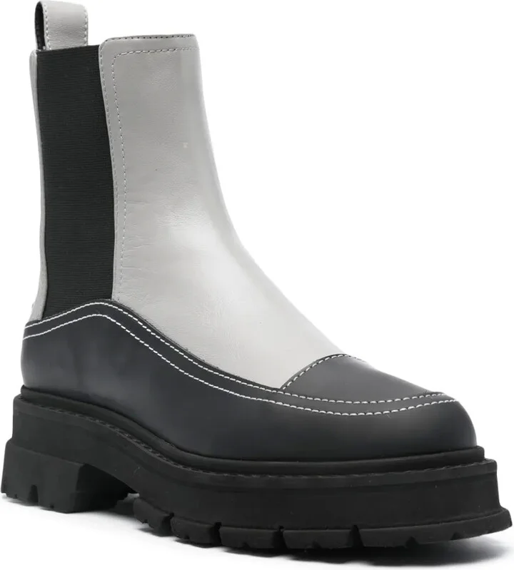 55mm Panelled Ankle Boots - Image 2