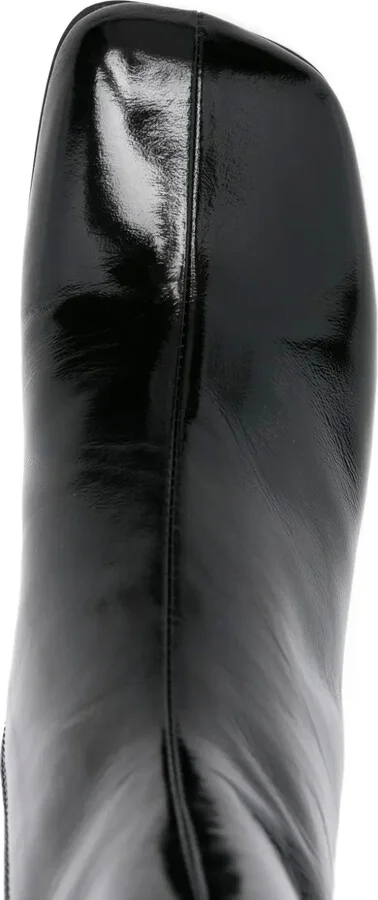 55mm Patent Leather Block-Heel Boots - Image 4