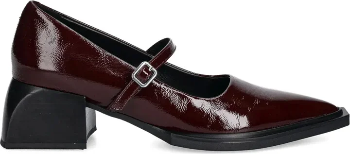 55mm Patent-Leather Buckle Pumps