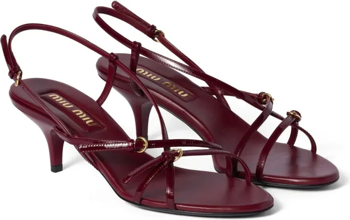 55mm Patent Leather Sandals - Image 2