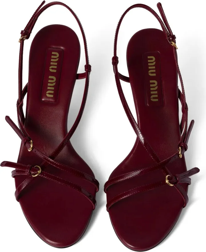 55mm Patent Leather Sandals - Image 4