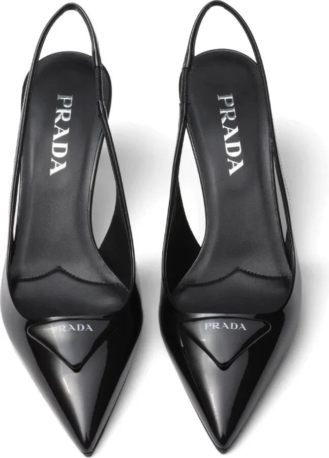 55mm Patent-Leather Slingback Pumps - Image 4