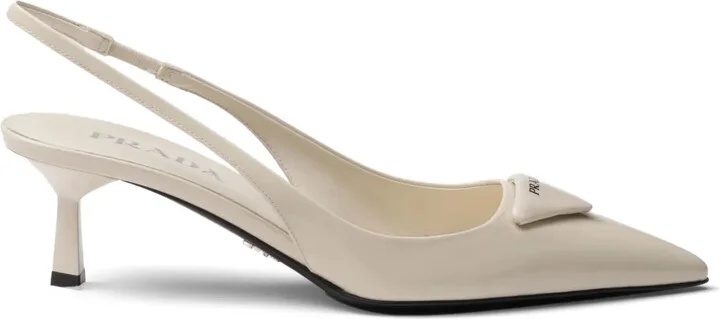 55mm Patent-Leather Slingback Pumps
