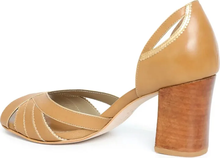 55mm Peep Toe Armchair pumps - Image 3