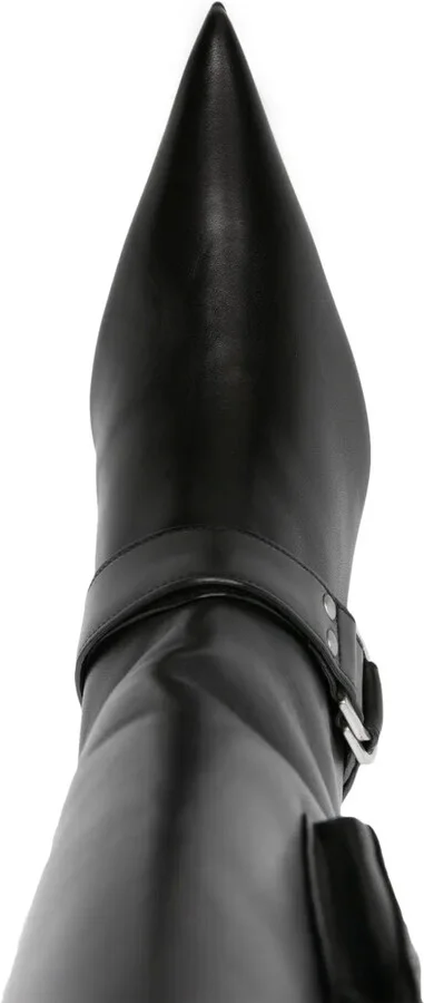 55mm Pocket Leather Boots - Image 4