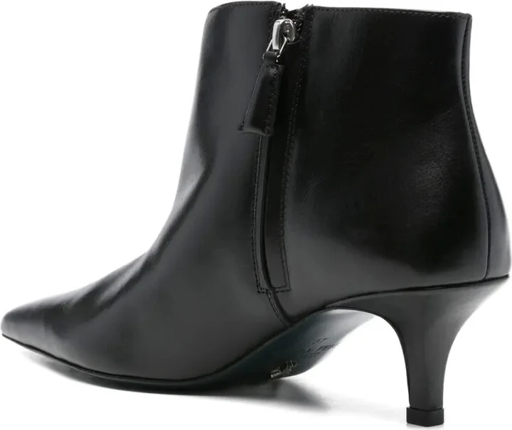 55mm Pointed-Toe Leather Ankle Boots - Image 3
