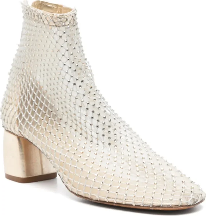 55mm Rhinestone-Embellished Ankle Boots - Image 2