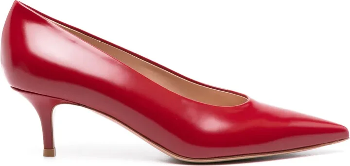 55mm Robbie leather pumps