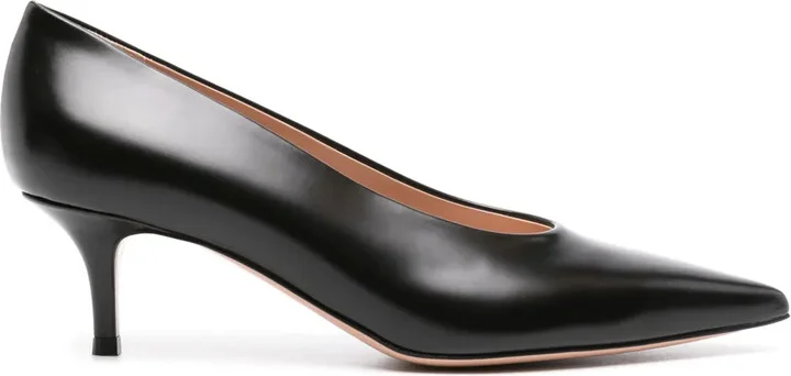 55mm Robbie leather pumps