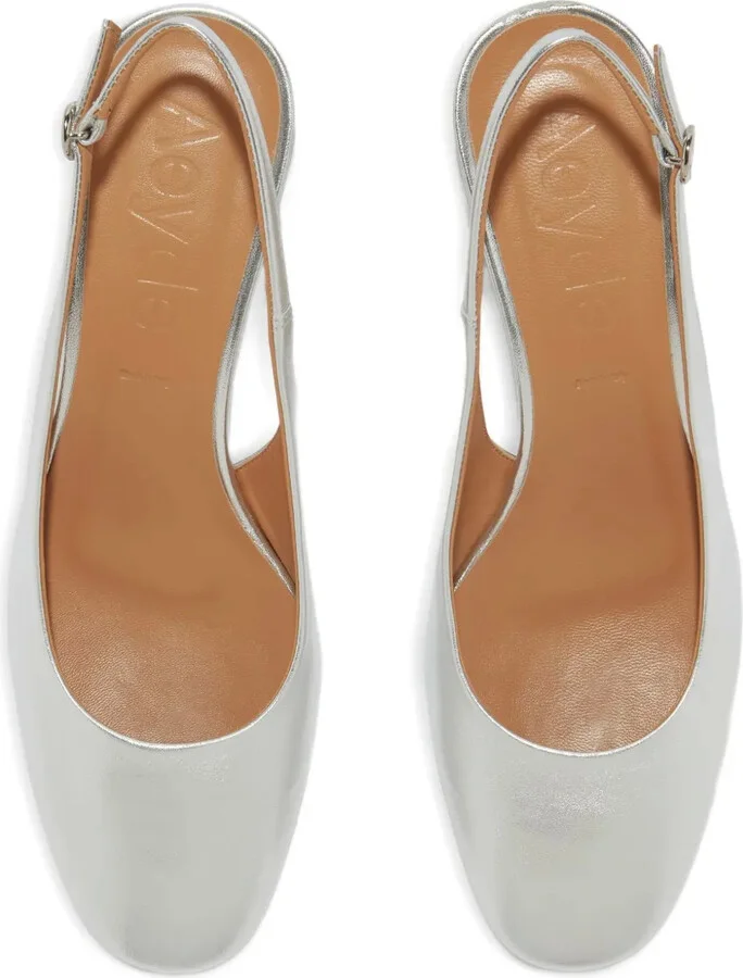 55mm Romy slingback block-heel pumps - Image 3
