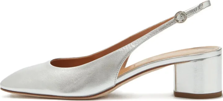 55mm Romy slingback block-heel pumps
