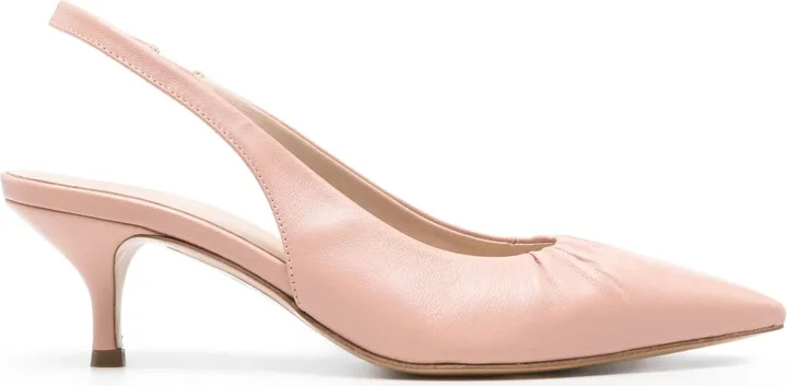55mm Ruched-Detailed Pumps