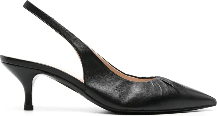 55mm Ruched-Detailed Pumps