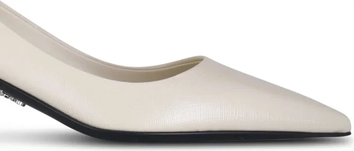 55mm Saffiano-leather pumps - Image 2