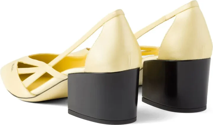 55mm Satin Cut-Out Pumps - Image 3