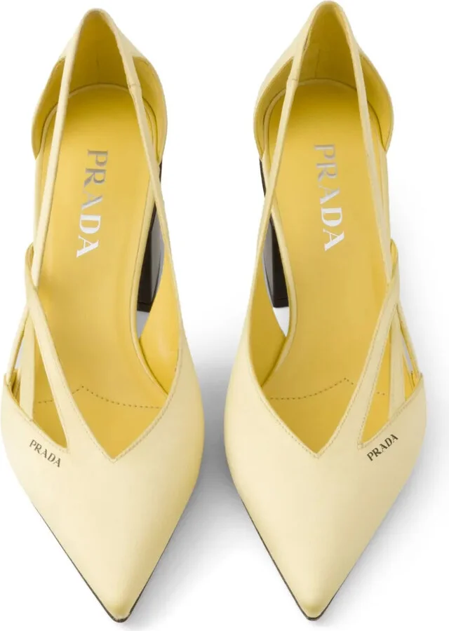 55mm Satin Cut-Out Pumps - Image 4