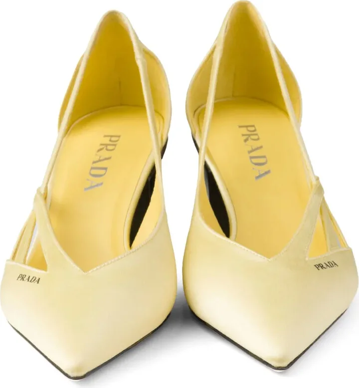 55mm Satin Cut-Out Pumps - Image 5