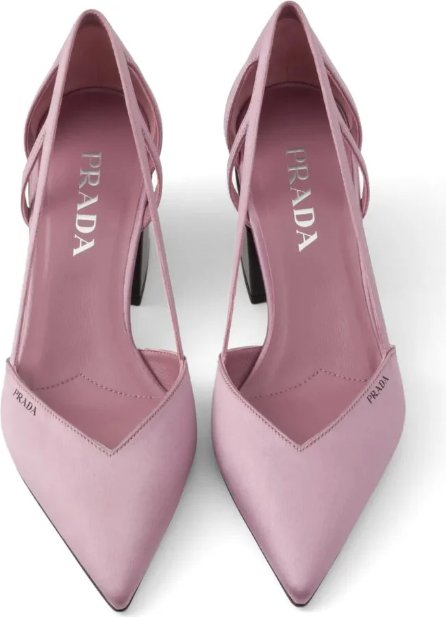 55mm Satin Cut-Out Pumps - Image 4