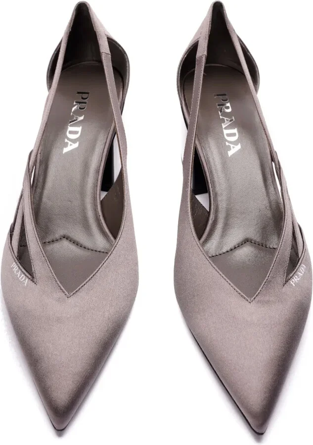 55mm Satin Cut-Out Pumps - Image 5