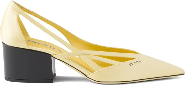 55mm Satin Cut-Out Pumps