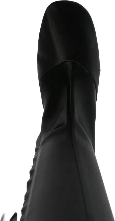 55mm Satin Gold-Heel Knee-High Boots - Image 4