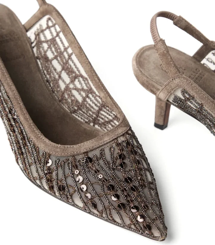 55mm Sequin-Embellished Pumps - Image 4