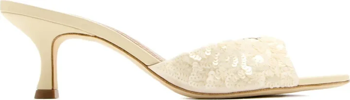 55mm Sequin-Embellished Sandals